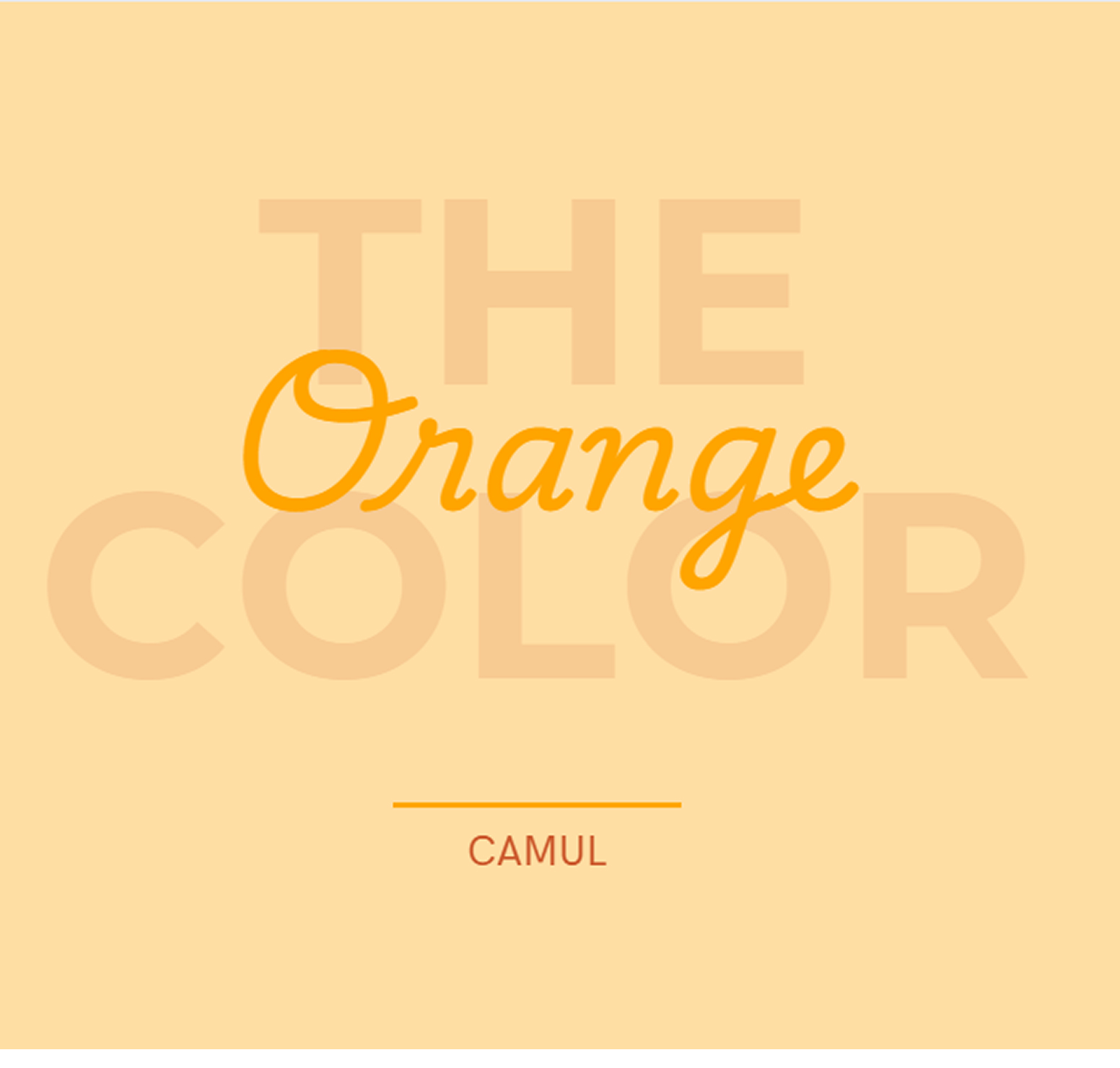 The Color Orange